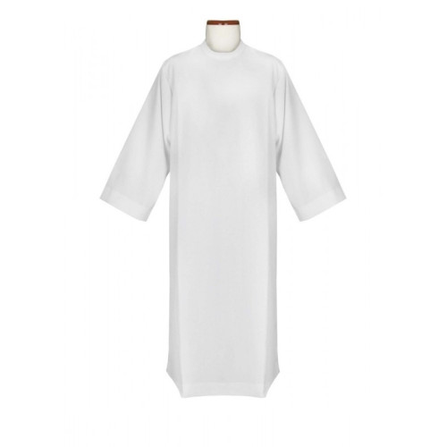 Schlichte Priesteralbe, Stehkragen
