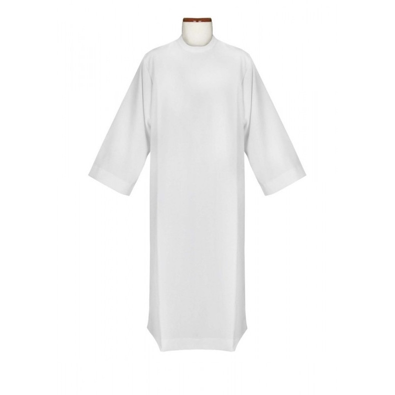 Schlichte Priesteralbe, Stehkragen