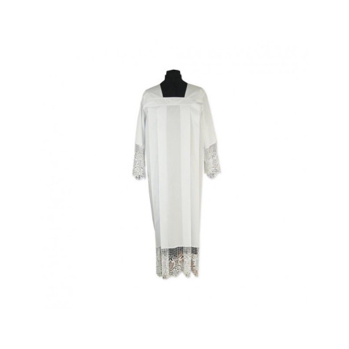 Traditionelle Priester-Albe mit Tabs + Guipure (12)