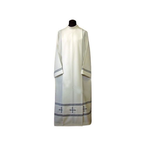 Priester alb grau murel + Kreuze