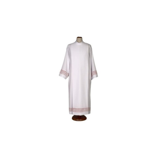 Weiße Priesteralbe mit kanonischem Futter (24)