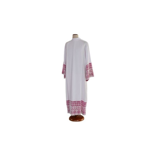 Weiße Priesteralbe mit kanonischem Futter (25)