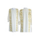 Dalmatic Stretch-Stoff, gestickte Streifen (07)