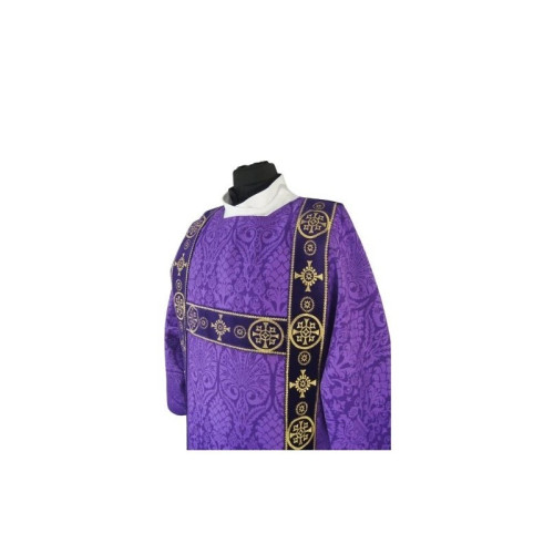 Gothic lila dalmatic - Jacquard Stoff (44)