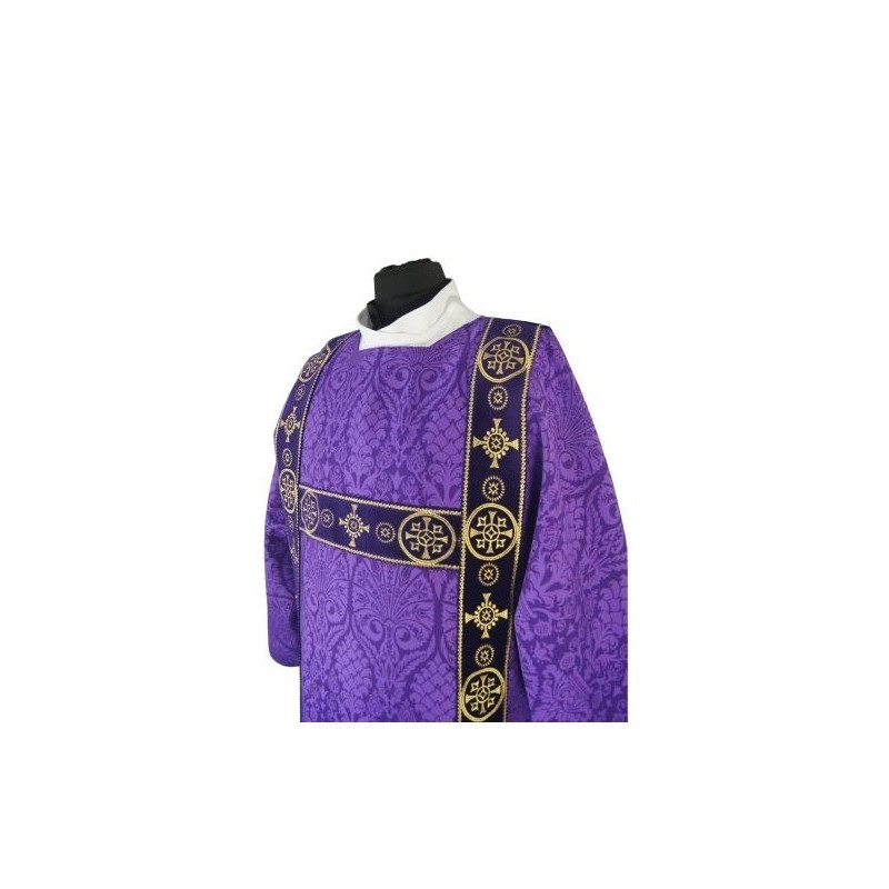 Gothic lila dalmatic - Jacquard Stoff (44)