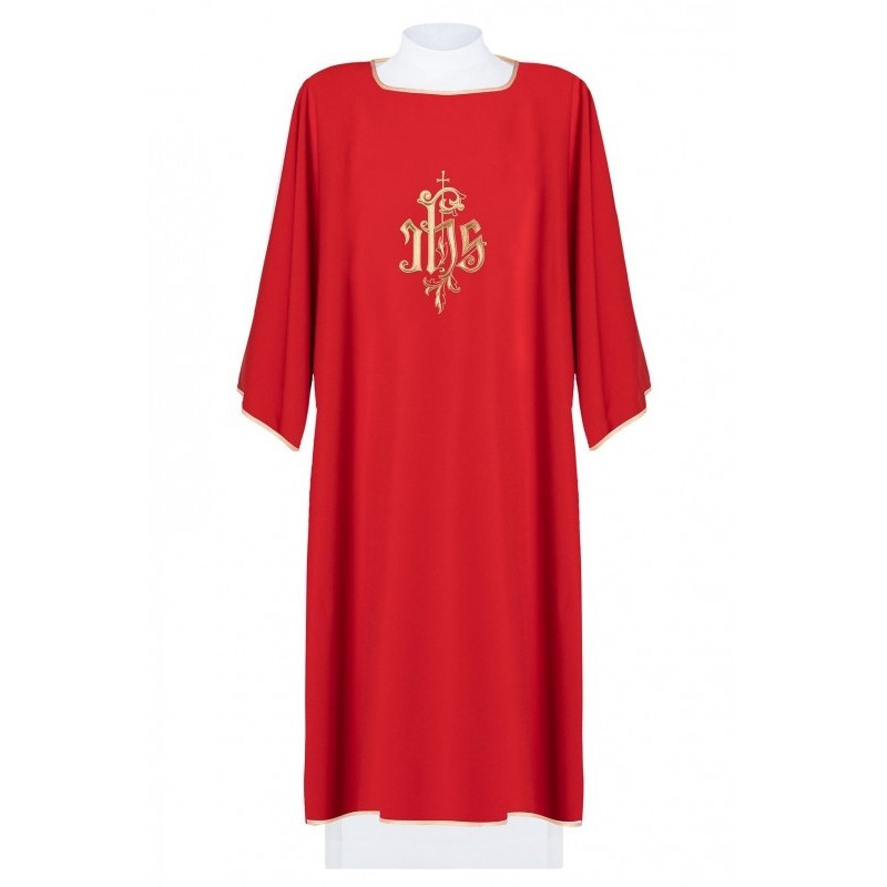 Dalmatic gestickt IHS - rot (5)