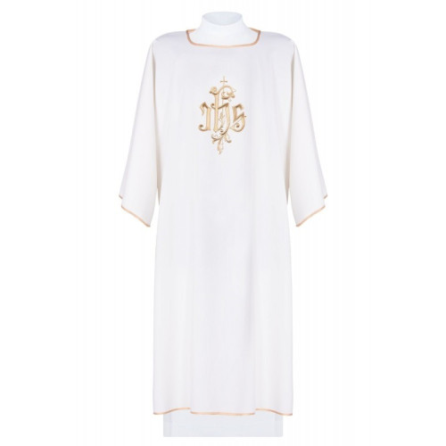 Dalmatic bestickt IHS - ecru (7)