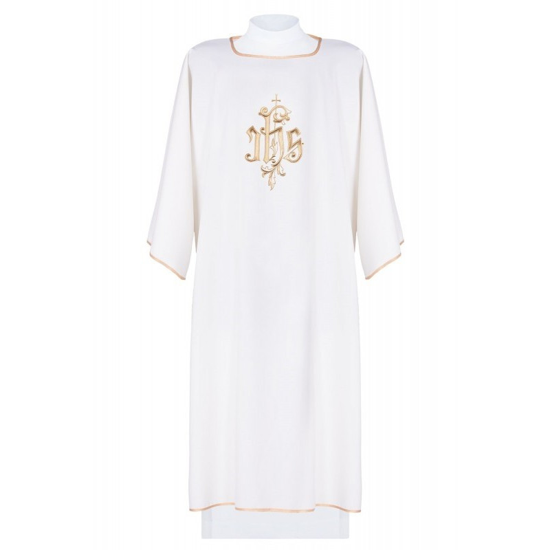 Dalmatic bestickt IHS - ecru (7)