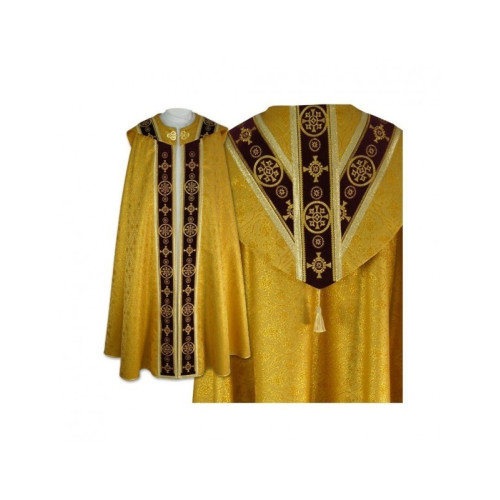 Semi-Gothic gold cope - Samtstreifen (5)