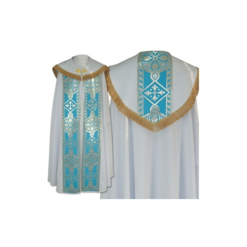 Marianisches Muster - blau gestreift (6)
