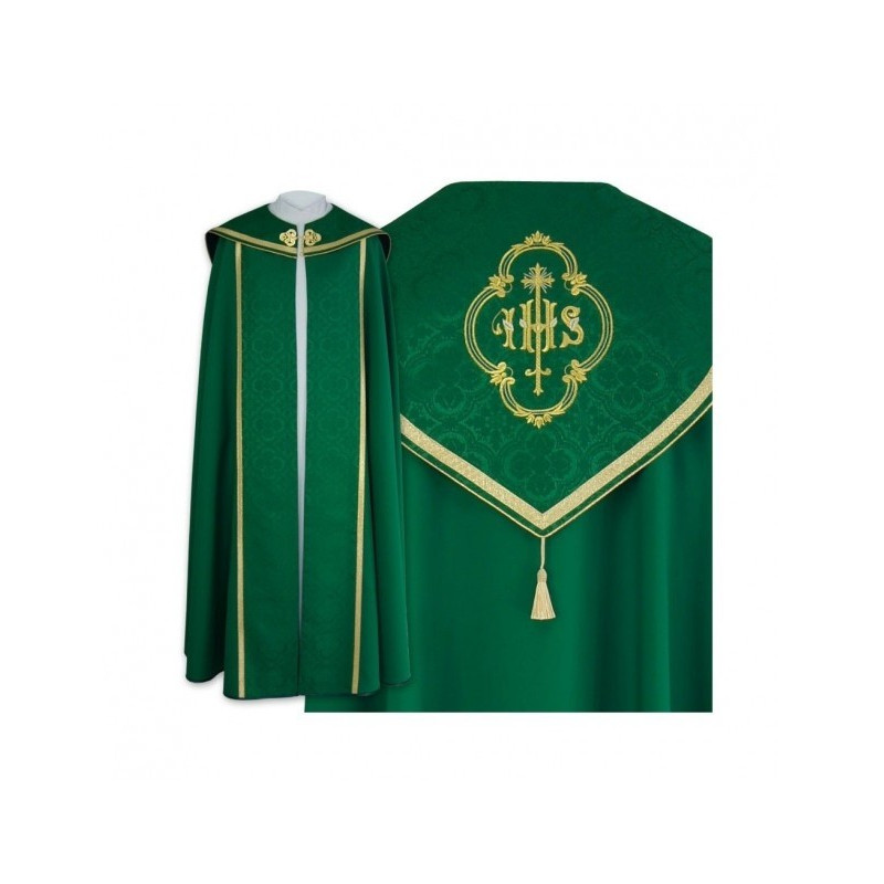 Gotischer Mantel mit IHS-Muster - Baumwoll-Stretch-Stoff (22)