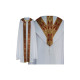 Semi-Gothic cope (liturgische Farben) - gewebte Streifen, Jacquard (26)