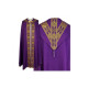 Semi-Gothic cope (liturgische Farben) - gewebte Streifen, Jacquard (26)