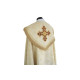 Gestickter Mantel mit gotischem Muster - Brokatstoff (52)