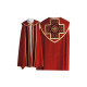 Gestickter Mantel mit gotischem Muster - rot (85)