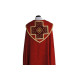 Gestickter Mantel mit gotischem Muster - rot (85)