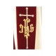 Glanzgold besticktes Oberteil - Motiv des Lammes