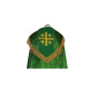 Gesticktes Oberteil - Jerusalemkreuz grün - Rosette (3)