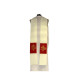 Gesticktes cremefarbenes und rotes Oberteil - Ornament (4)