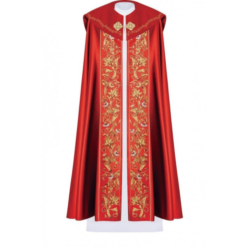Liturgisches Gewand mit gesticktem IHS - rot (33)