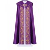 Gesticktes liturgisches Gewand IHS - lila (34)