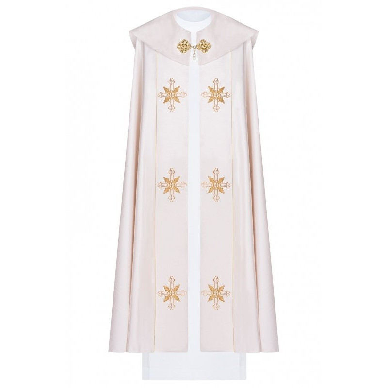 Gesticktes liturgisches Gewand IHS - ecru (36)