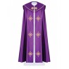 Liturgischer Mantel gestickt IHS - lila (37)