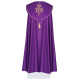 Liturgischer Mantel gestickt IHS - lila (37)