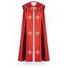 Liturgisches Gewand gestickt IHS - rot (38)