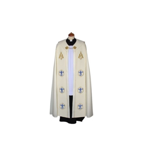 Gestickter Marienmantel ecru (74)