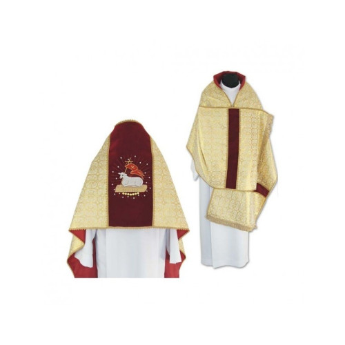 Liturgischer Schleier mit Futter und Troddeln (37)