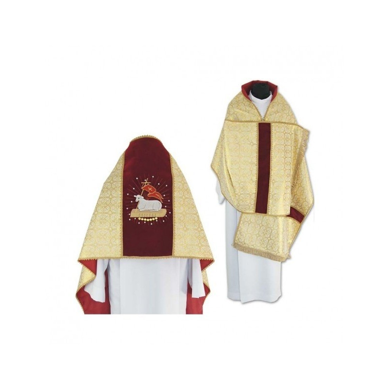 Liturgischer Schleier mit Futter und Troddeln (37)