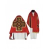 Liturgischer Schleier rot mit Quasten (41)