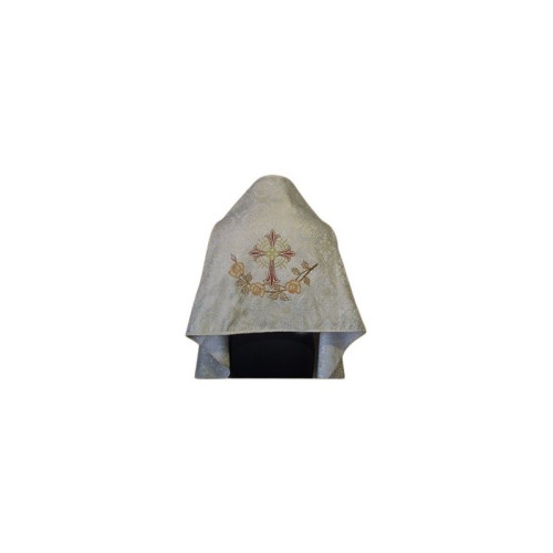 Bestickter Schleier - Brokatstoff (14)