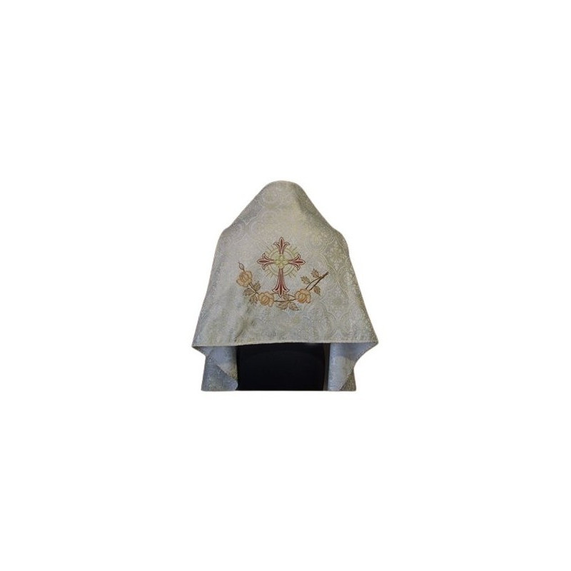 Bestickter Schleier - Brokatstoff (14)