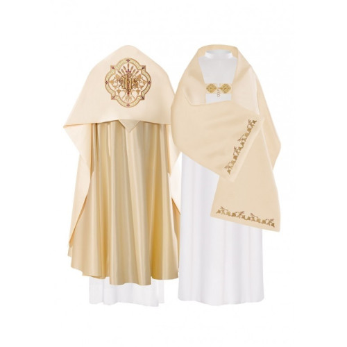 Liturgischer Schleier IHS gestickt (16)