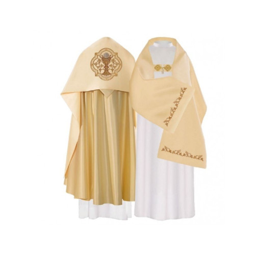 Liturgischer Schleier - bestickter Kelch (20)