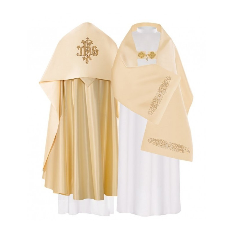 Liturgischer Schleier IHS gestickt (23)
