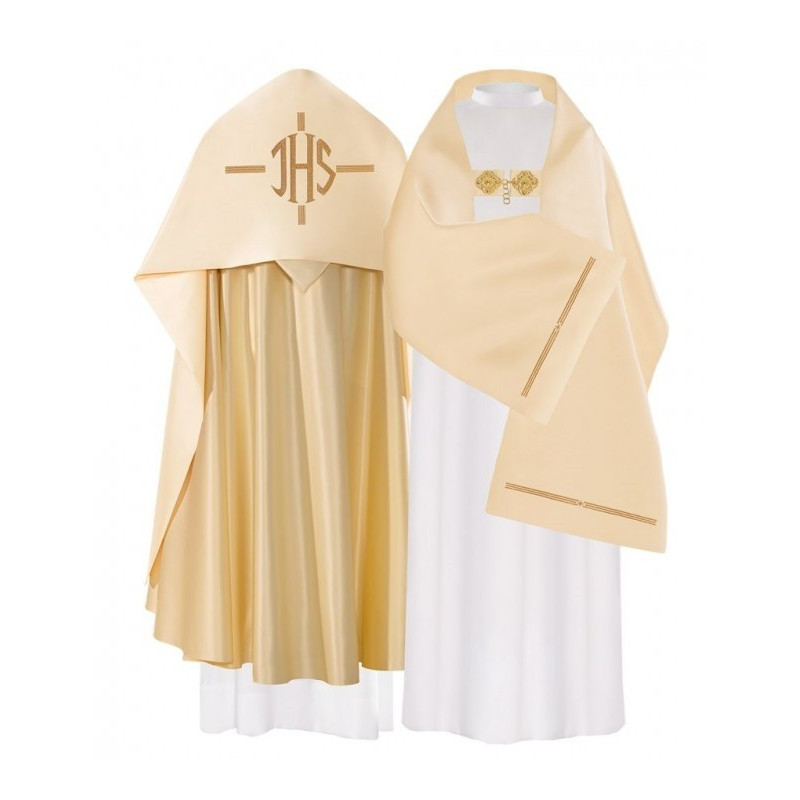 Liturgischer Schleier IHS gestickt (24)