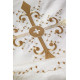 Liturgischer Schleier aus Satin - goldenes Kreuz (34)