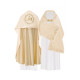 Liturgischer Satinschleier - gold IHS (35)