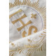 Liturgischer Satinschleier - gold IHS (35)