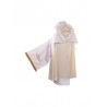 Liturgischer Schulterschleier ecru/gold (45)