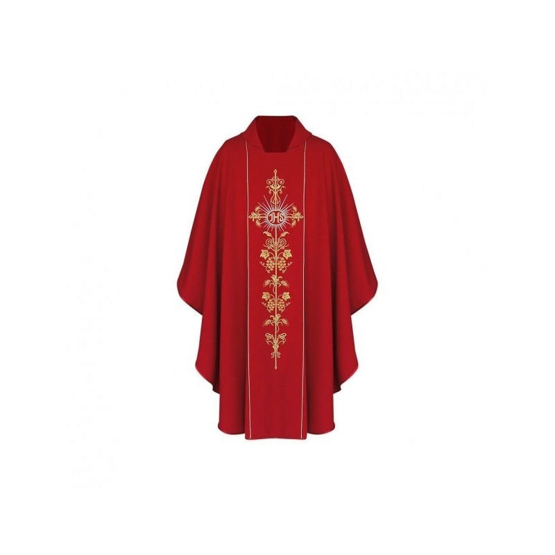 Gotisches Messgewand IHS - liturgische Farben (1)