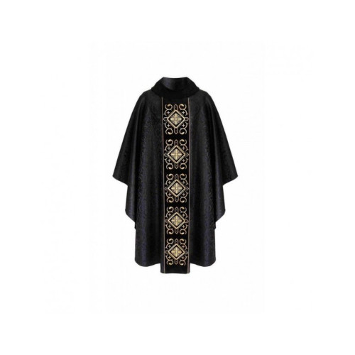 Messgewand gotisches Kreuz gestickt- liturgische Farben (5)