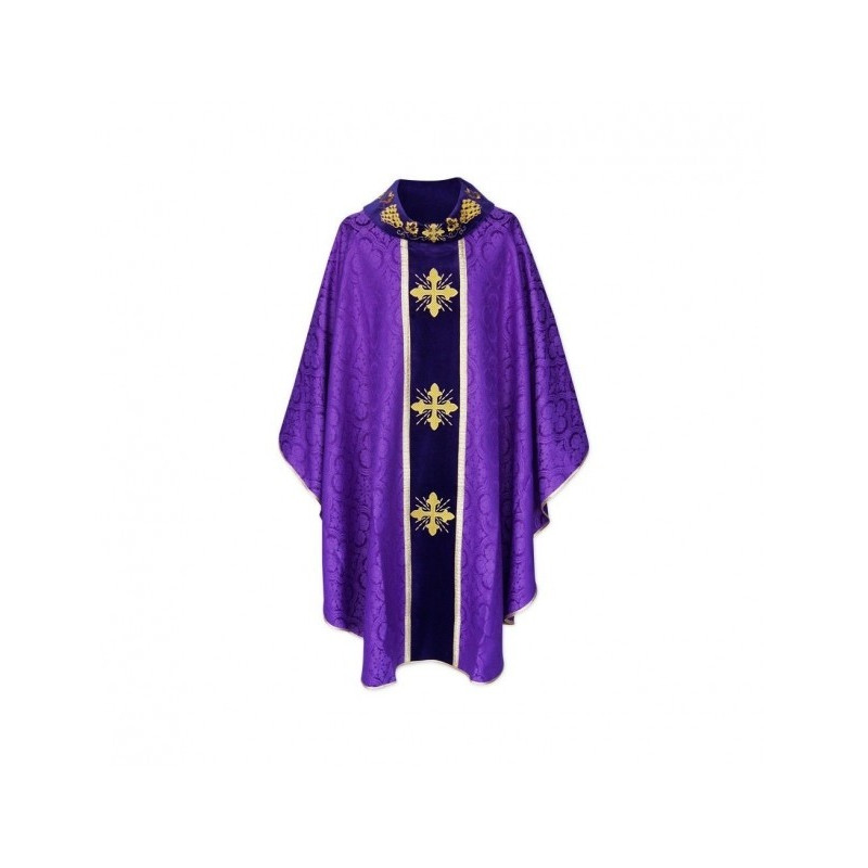 Messgewand Gotisches Kreuz - liturgische Farben (8)