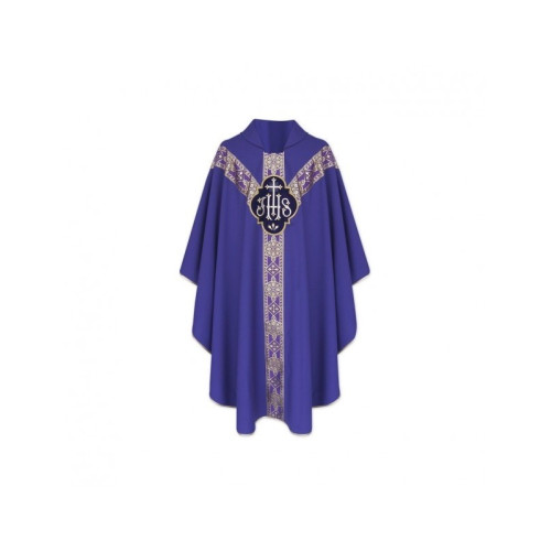 Halbgotisches IHS-Messgewand - liturgische Farben (13)
