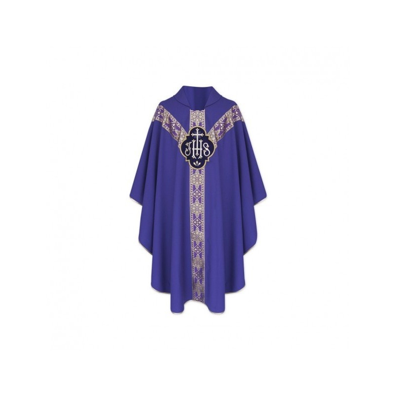 Halbgotisches IHS-Messgewand - liturgische Farben (13)