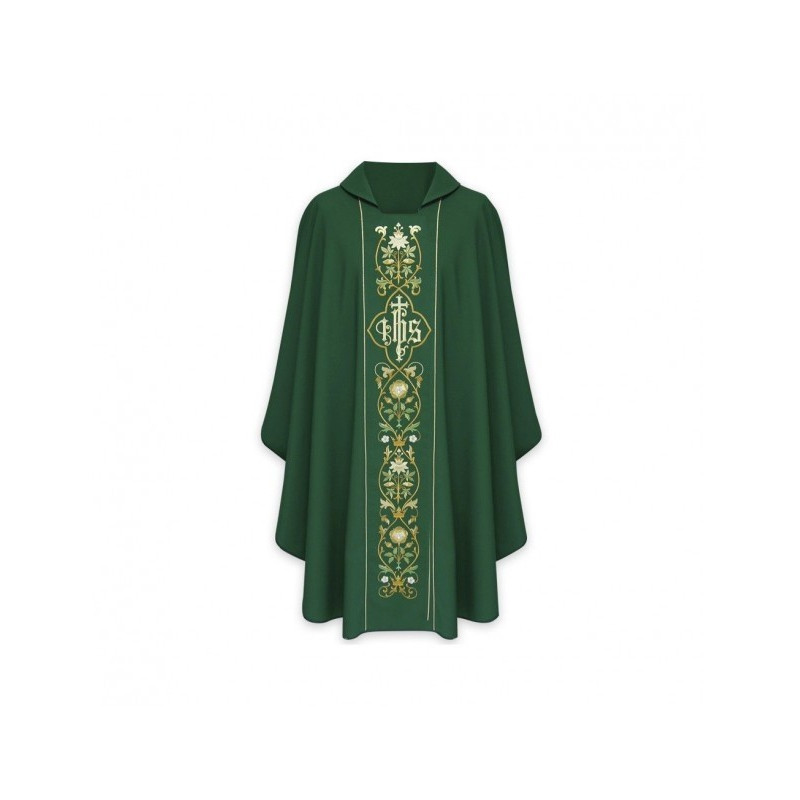 Gotisches IHS Messgewand - liturgische Farben (15)