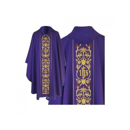 Gotisches IHS Messgewand - liturgische Farben (18)